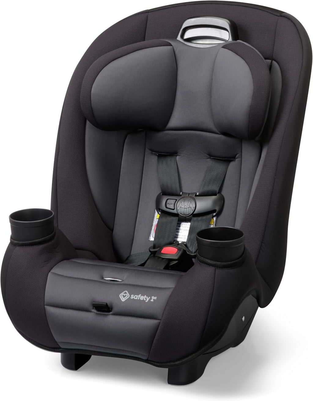 Safety 1st Ellaris 3-in-1 Convertible Car Seat, Slim Fit Design, Rear & Forward-Facing, 5-Position Headrest, Travel-Friendly with Machine-Washable Seat Pad, Smokey Haze