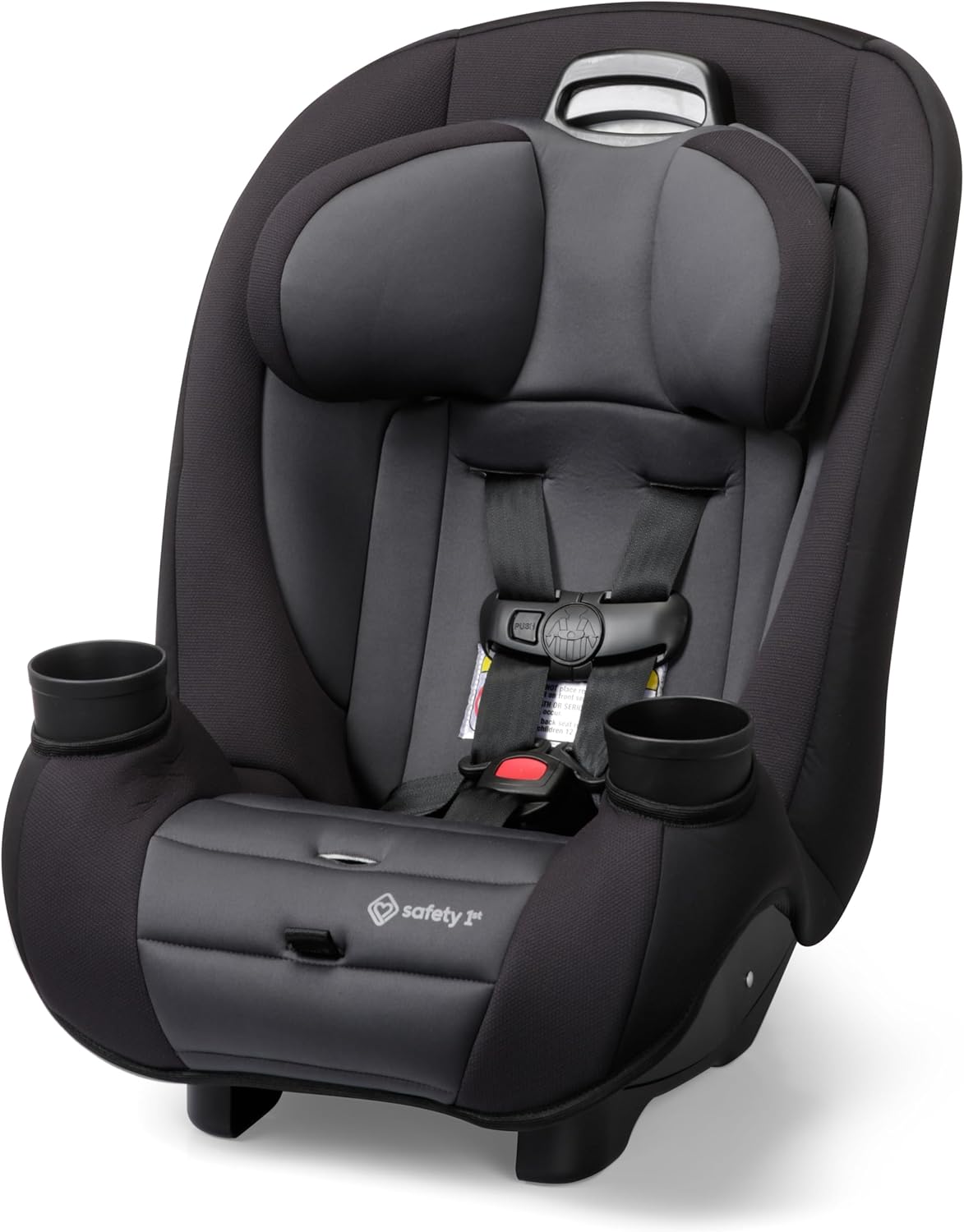 Safety 1st Ellaris 3-in-1 Convertible Car Seat, Slim Fit Design, Rear & Forward-Facing, 5-Position Headrest, Travel-Friendly with Machine-Washable Seat Pad, Smokey Haze