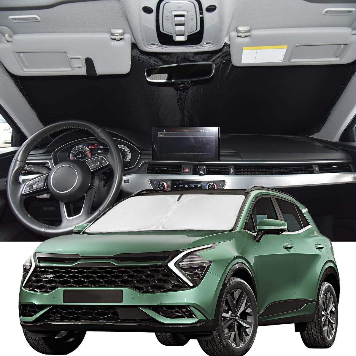 for Toyota Tacoma 2016-2024 2025 2026 Sun Shade Sunshade Windshield Cover