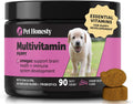 10-in-1 Dog Multivitamin Supplement with Glucosamine & Probiotics - Hip & Joint Support, Digestive Health, Immune Support, Heart & Skin - All-in-One Daily Vitamins & Omega-3s for Dogs, Chicken, 90 Ct