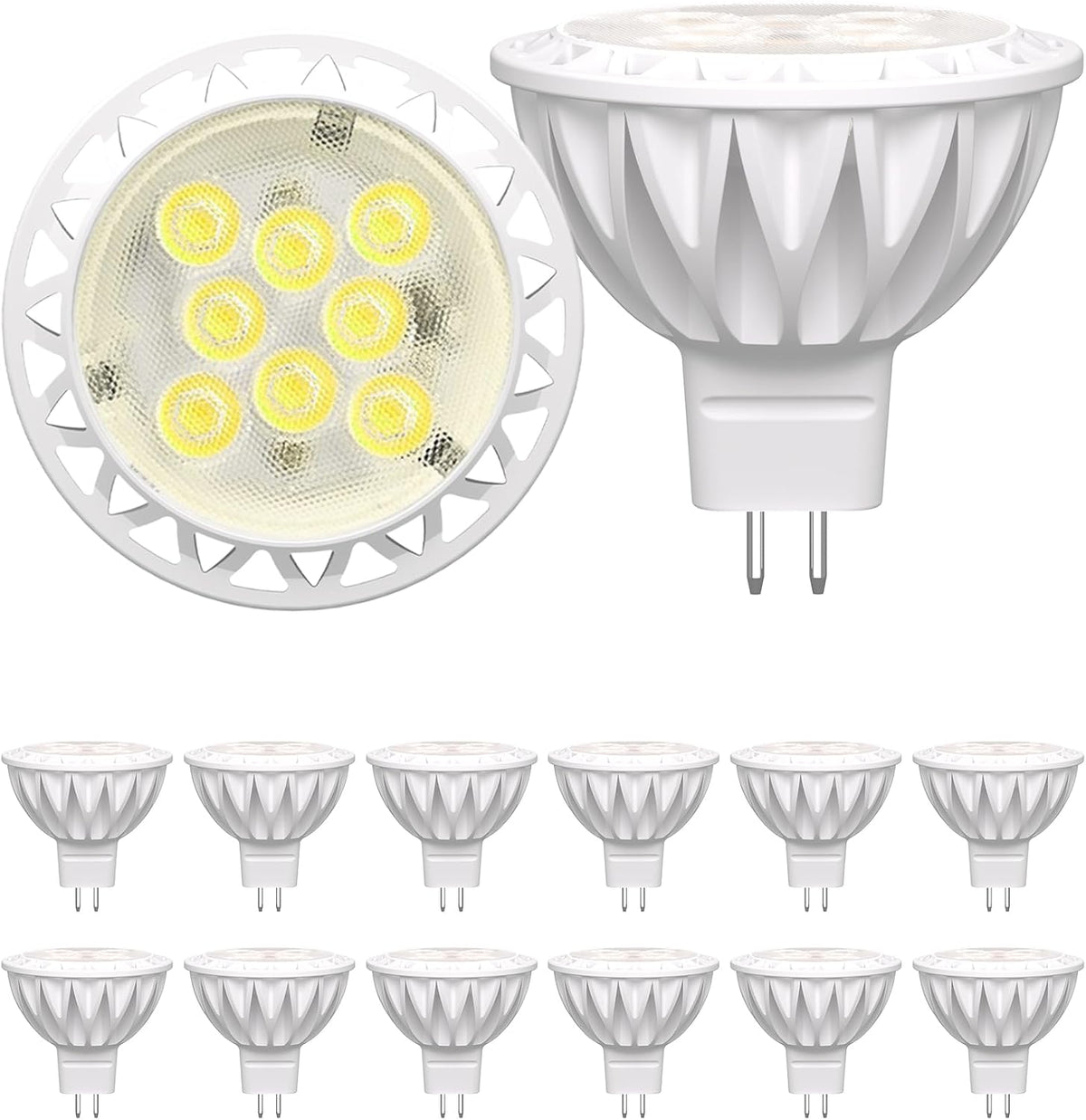 MR16 LED Bulbs 5W GU5.3 12V 2700K Warm White 6 Pack