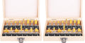 Router Bits Set of 15 Pieces 1/4 Inch Woodwork Tools for Beginners