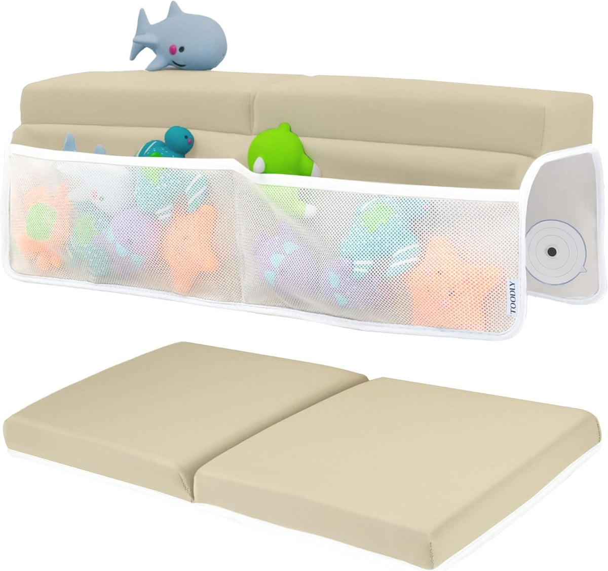 Comfortable Baby Bath Kneeler and Elbow Rest Pad Set - 1.5 Inch, Grey