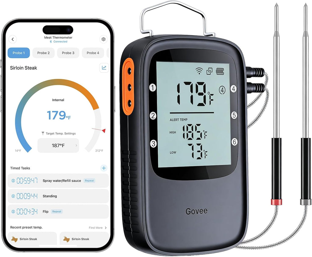 Govee Bluetooth Meat Thermometer Digital with Smart App Timer and Alerts