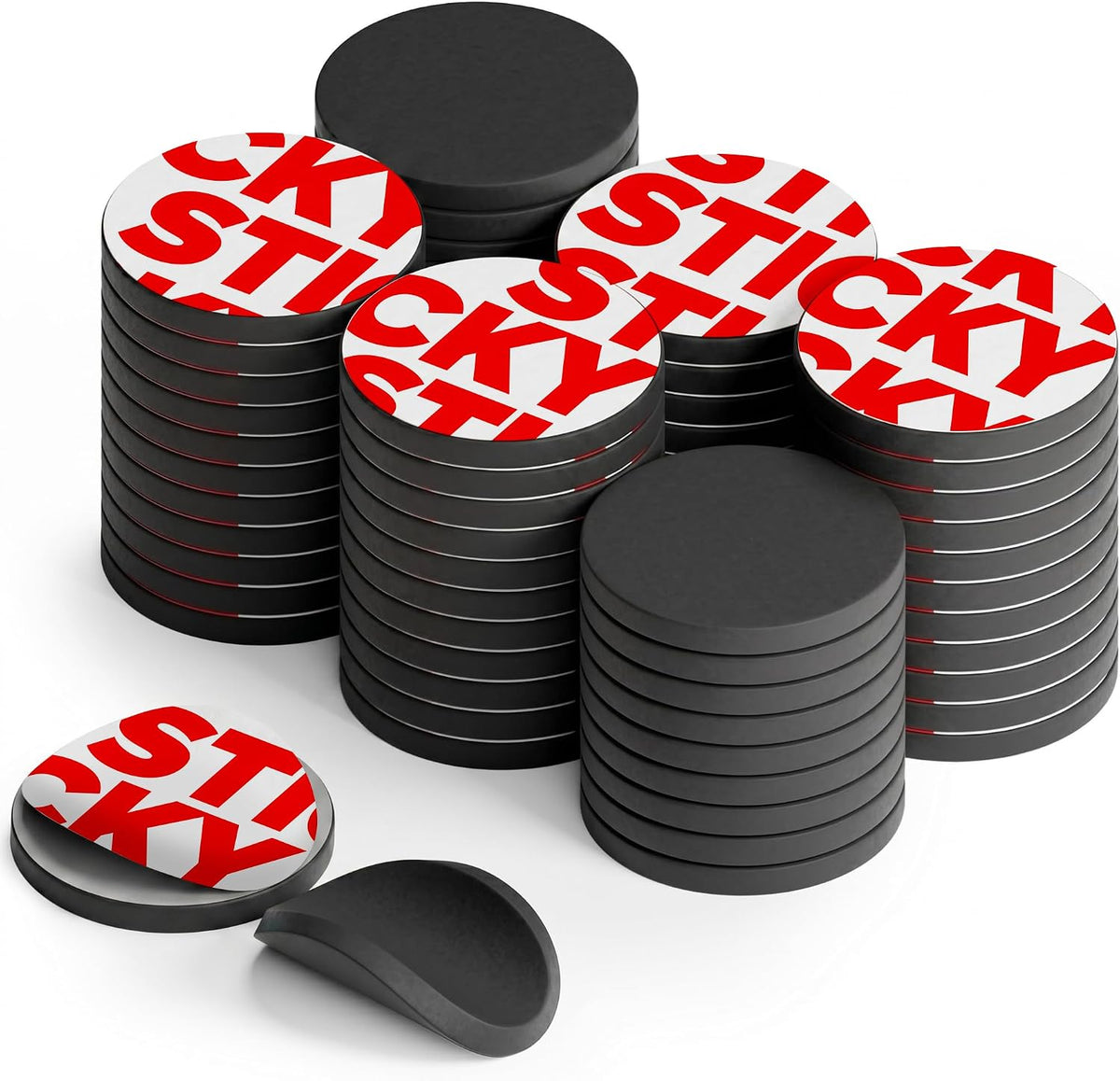 Sticky Flexible Adhesive Magnets for Crafts, 0.8"x0.08" (20x2mm), 120 pcs