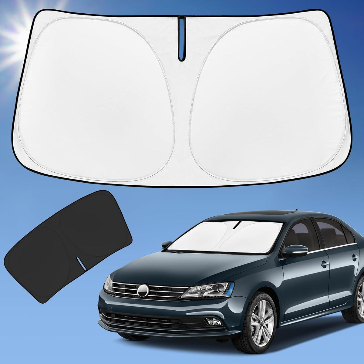 for Toyota Tacoma 2016-2024 2025 2026 Sun Shade Sunshade Windshield Cover