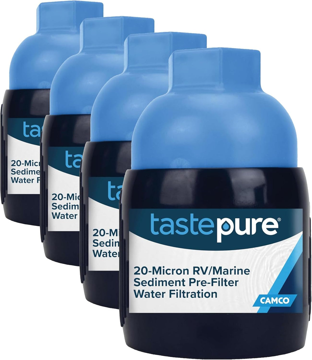 Camco Tastepure RV Water Filter - GAC & KDF Filtration - Made in the USA