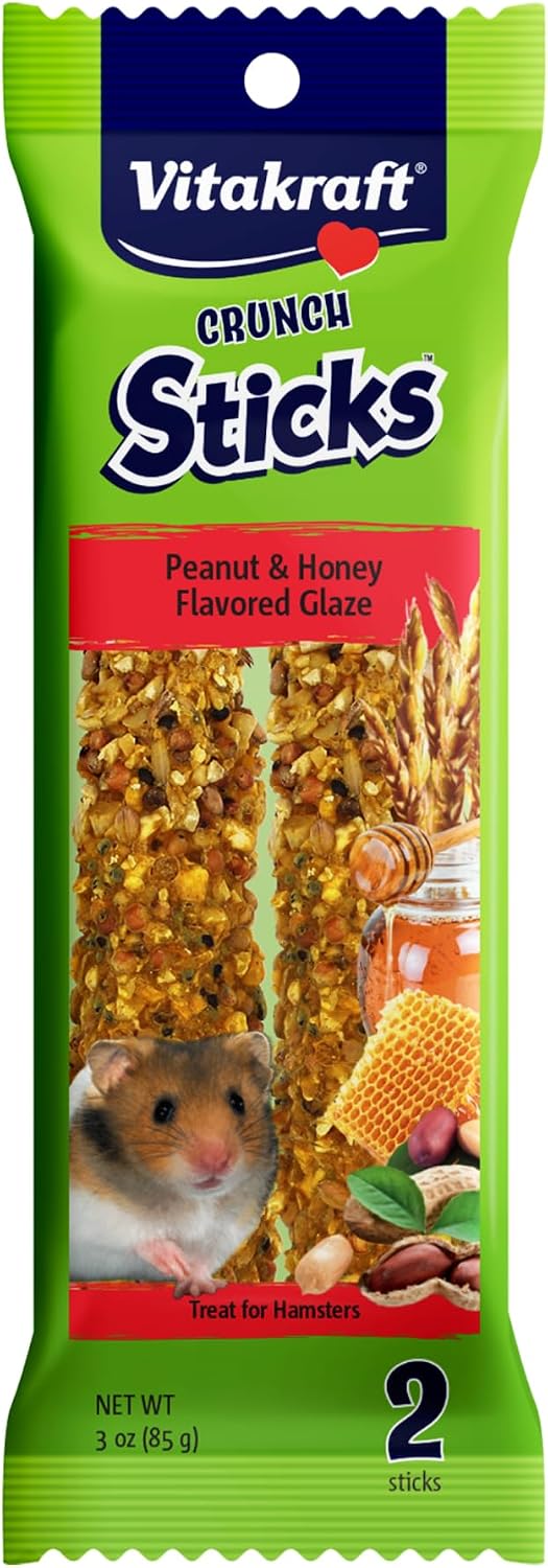 Vitakraft Crunch Sticks Hamster Treat Apple & Honey Flavor - 2 Sticks