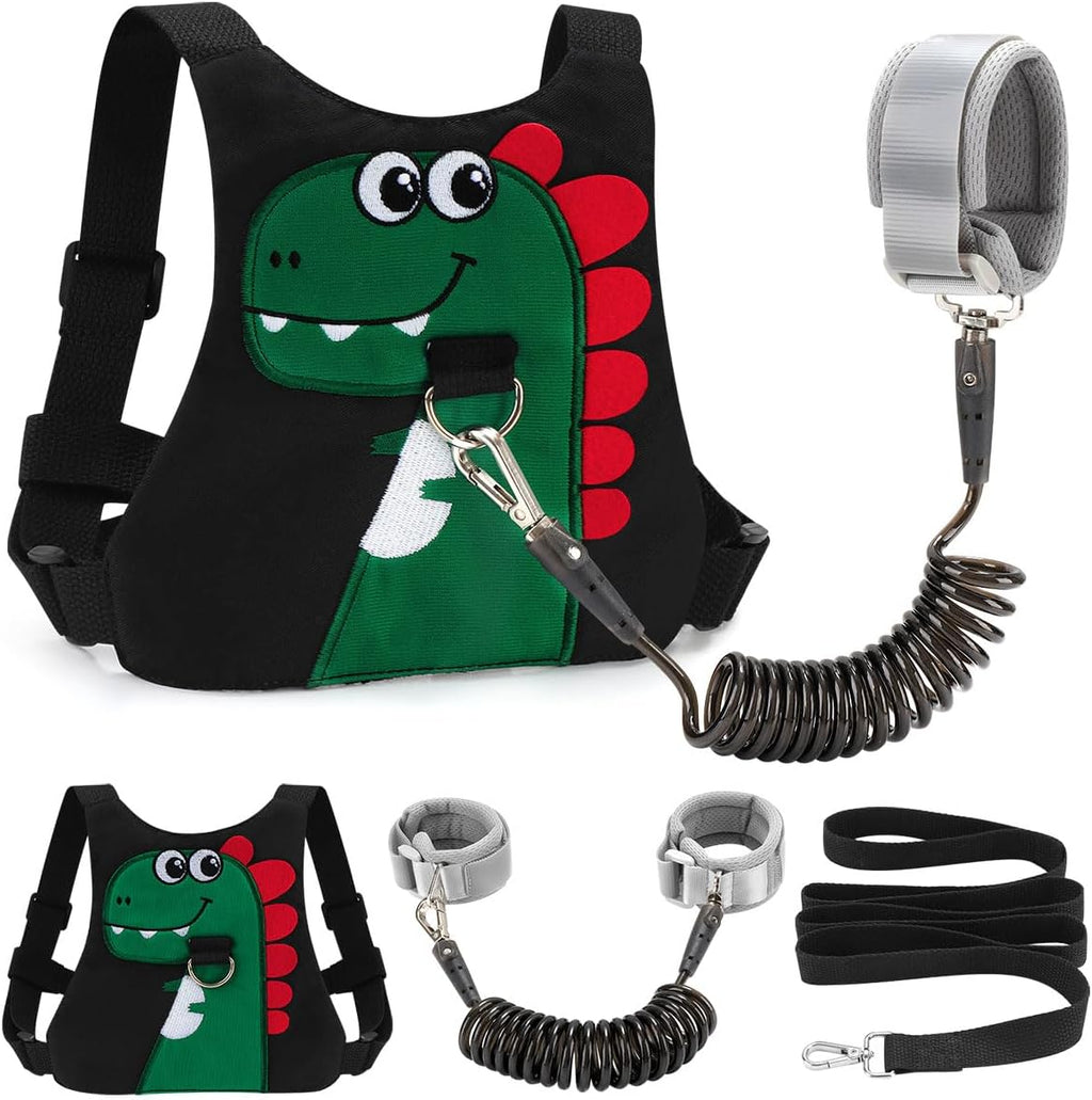 Toddler Leash-Baby Walking Safty Harness and Child Anti Lost Wrist Link for Girls/Boys Travel (Green)