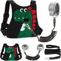 Toddler Leash-Baby Walking Safty Harness and Child Anti Lost Wrist Link for Girls/Boys Travel (Green)