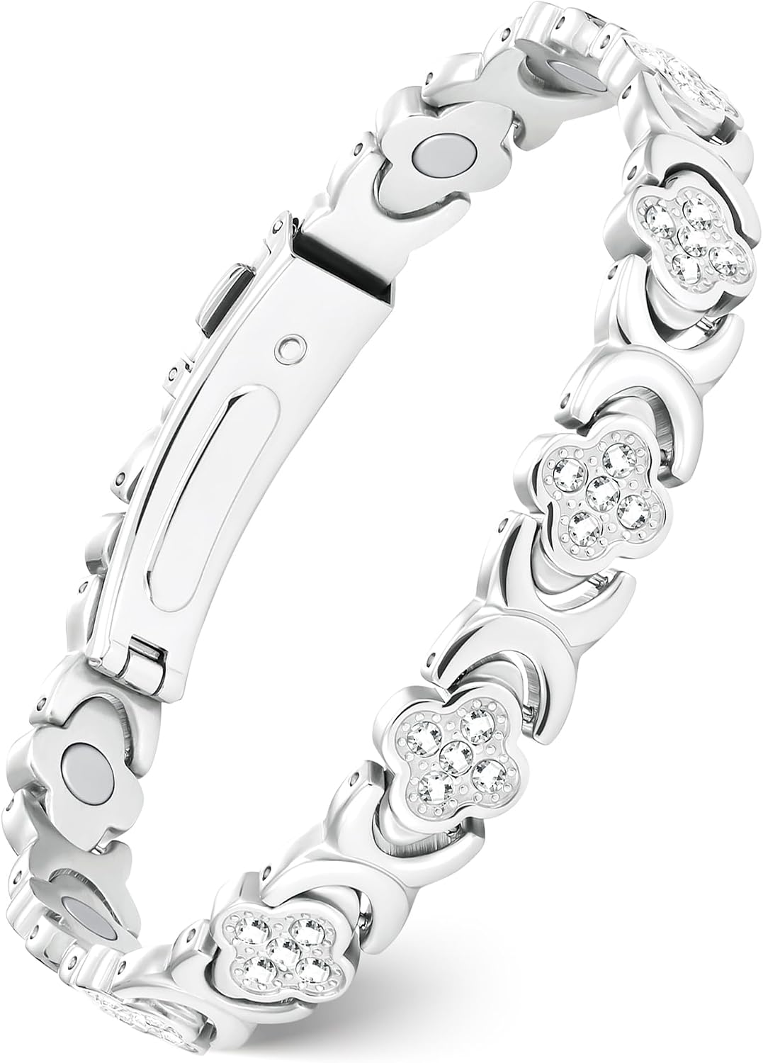 Feraco Pure Copper Bracelets for Women, Ultra Strength Magnetic Bracelet