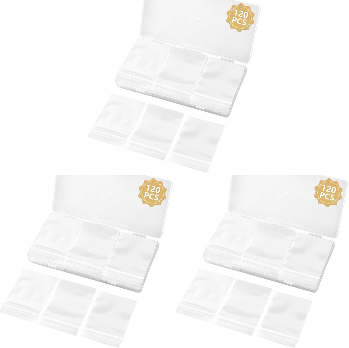 WEGOUP 120 PCS Small Plastic Bags for Jewelry, 2" x 2.76" 2.4 Mil Thick