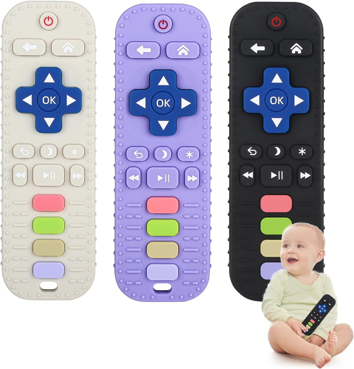 Chuya Baby Teether Toy Chew Toys for Babies 3-24 Months