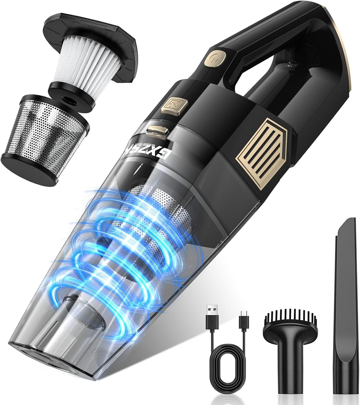Gxzsk Handheld Vacuum Cordless, Hand Held Car Vacuum Cleaner, Hand Vacuum