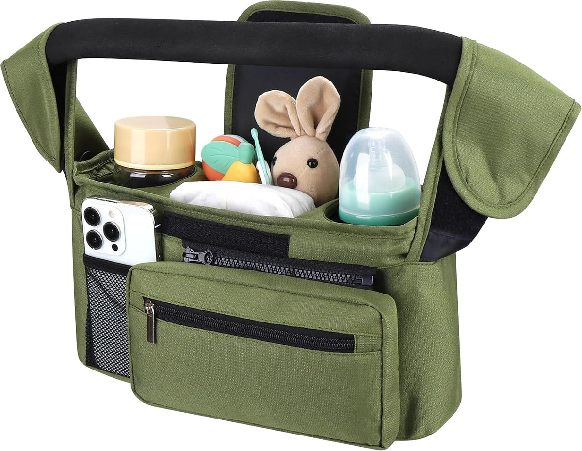Accmor Universal Stroller Organizer with Insulated Cup Holder