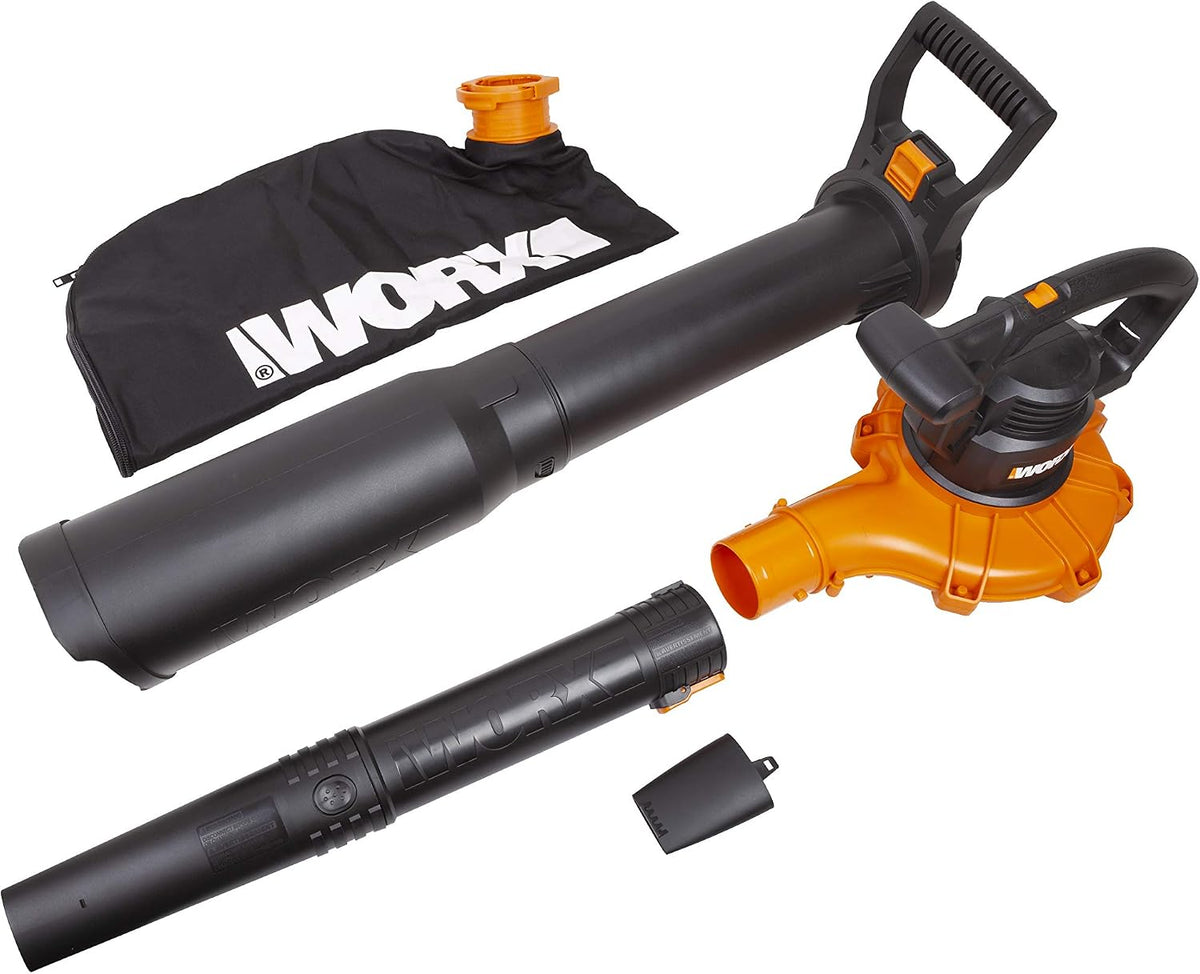 WORX Trivac 3-in-1 Electric Leaf Blower/Leaf Vacuum/Leaf Mulcher, WG509
