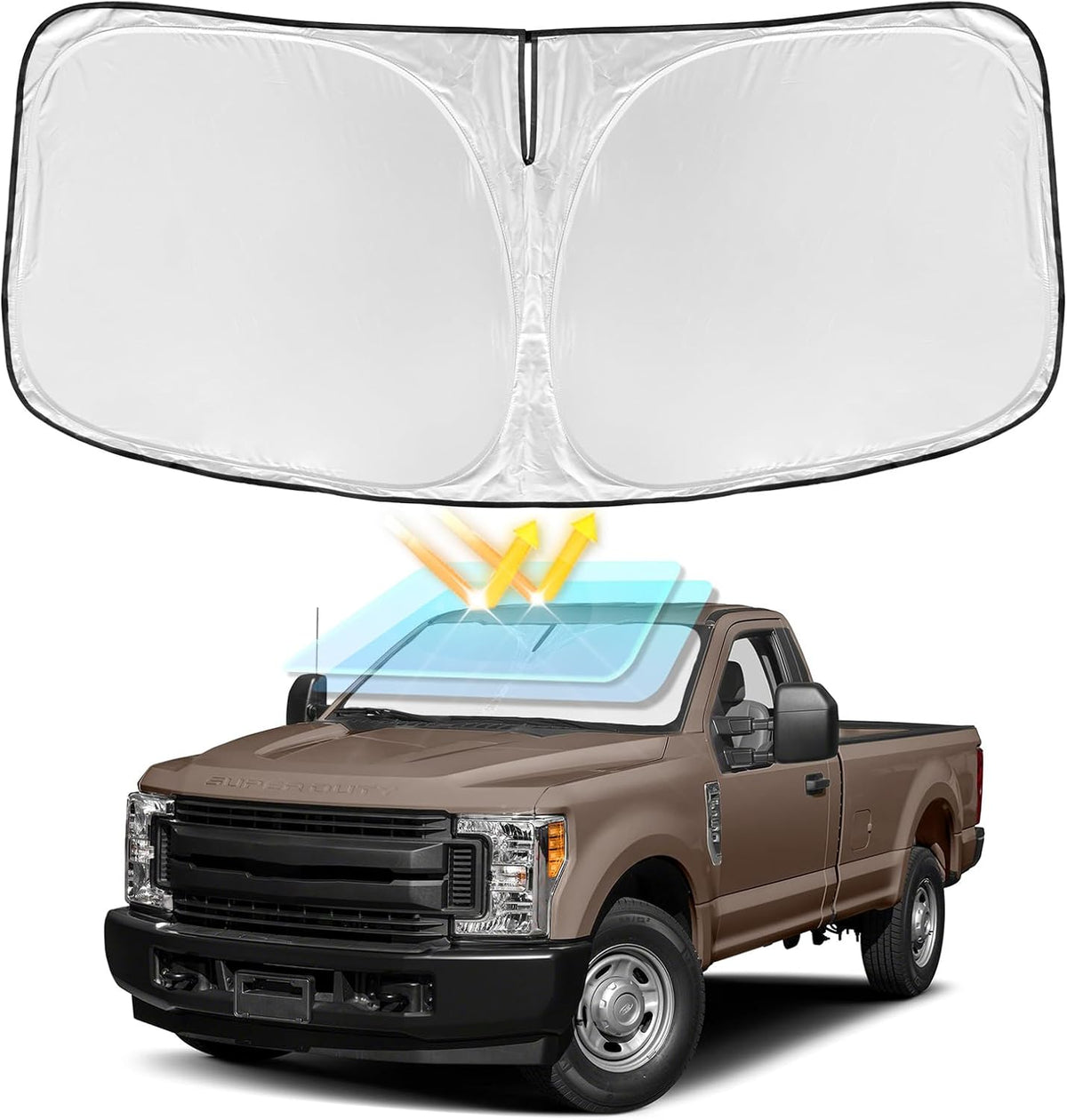 for Toyota Tacoma 2016-2024 2025 2026 Sun Shade Sunshade Windshield Cover