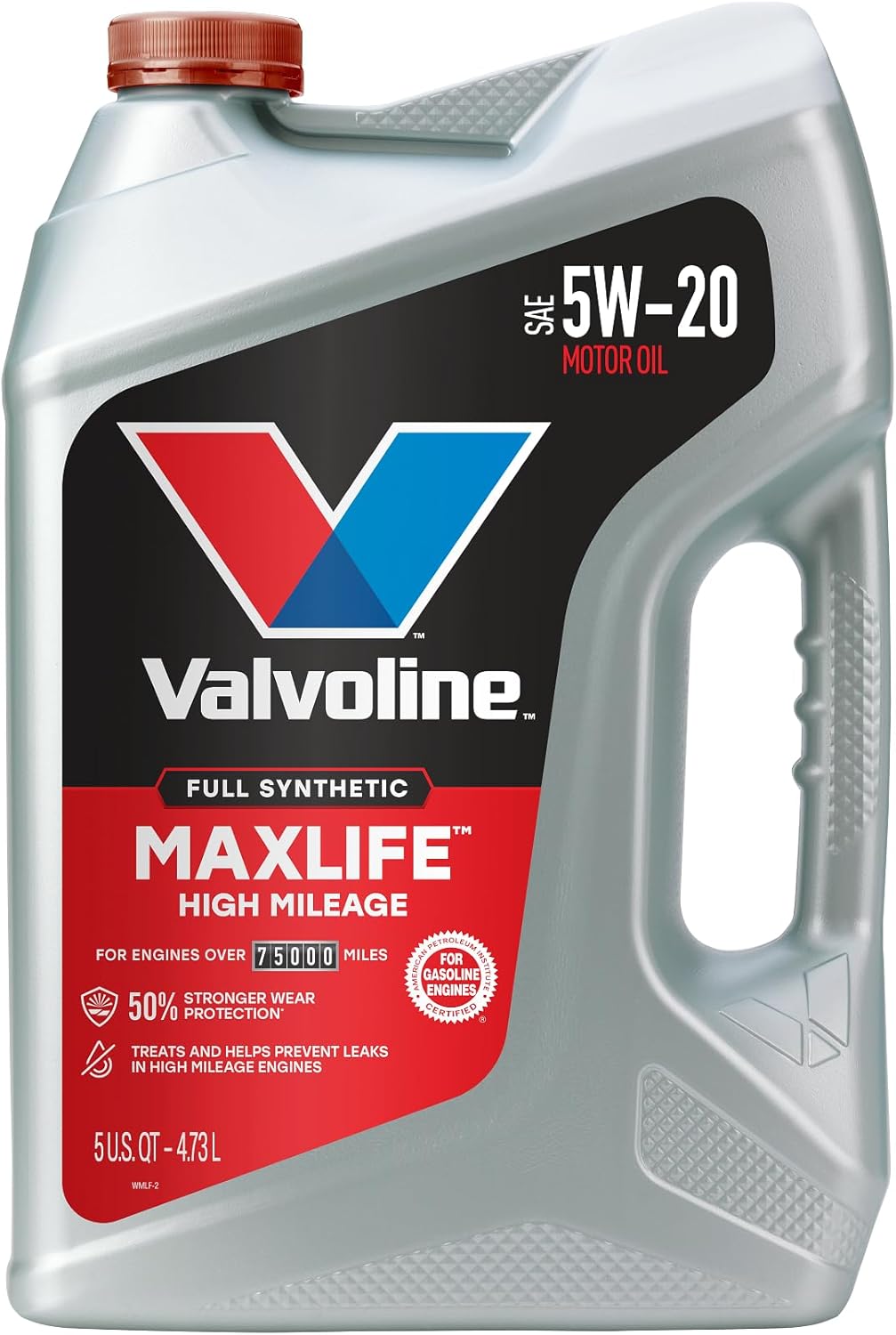 Valvoline High Mileage with MaxLife Technology SAE 10W-40 Synthetic Blend Motor Oil 5 QT
