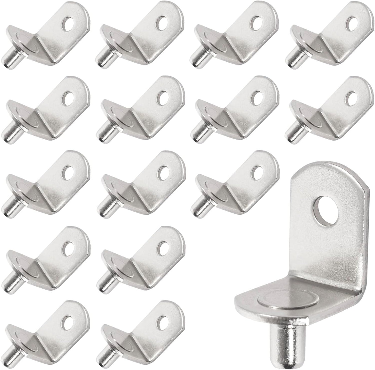 SDTWZW 5mm Shelf Pegs L-Shaped Cabinet Support Pins Bracket Style Clips