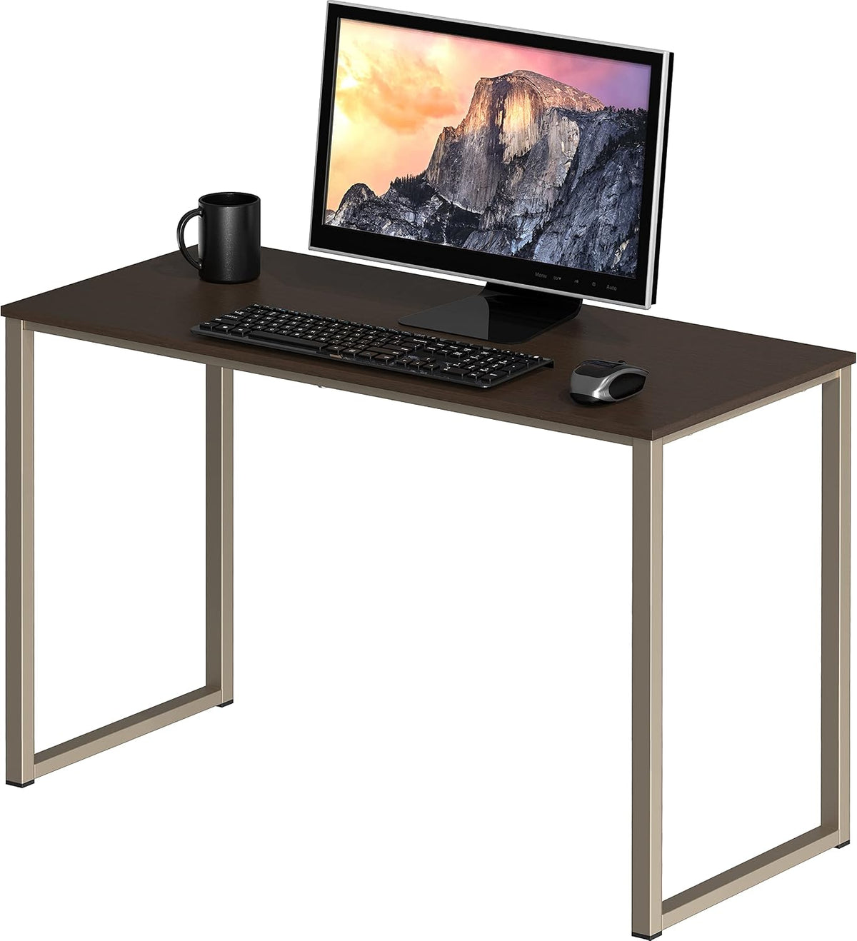 SHW Mission 40-Inch Home Office Computer Desk, Black