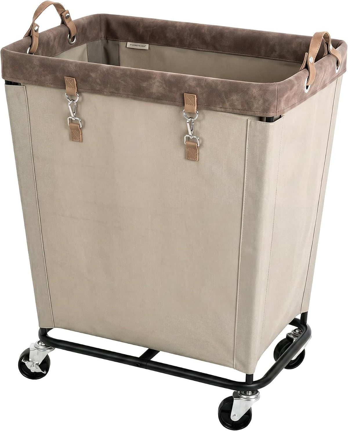 StorageWorks 160L Laundry Basket with Wheels, Rolling Hampers for Clothing