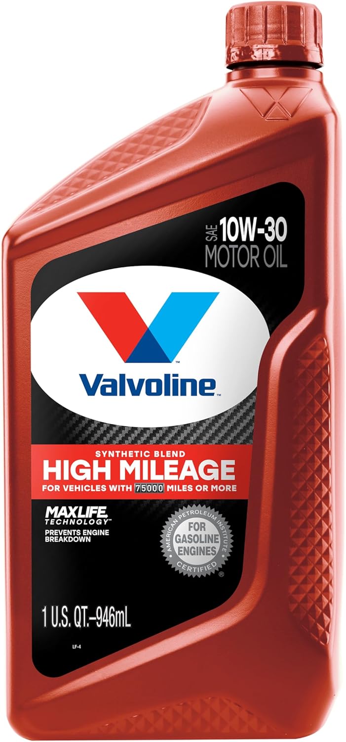 Valvoline High Mileage with MaxLife Technology SAE 10W-40 Synthetic Blend Motor Oil 5 QT