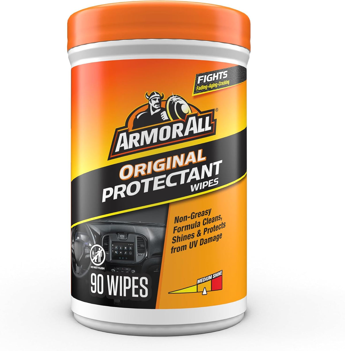 Armor All Car Glass Wipes, Auto Glass Cleaner, 90 Count