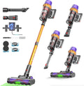AlloyMove Cordless Vacuum Cleaner, 550W 50KPA 80Mins Self-Standing Cordless Vacuum for Home, With Wall Mount Charging/LED Display/Anti-Tangle Brush Stick Vacuum for Carpet/Pet Hair/Hardwood Floor, A05
