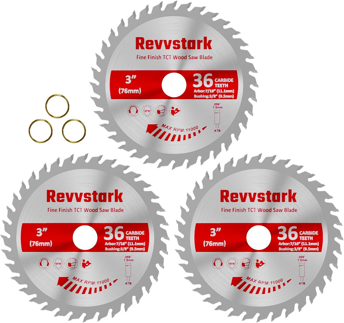Circular Saw Blade 6-1/2" 24T&60T for Cutting Wood, 5/8" Arbor