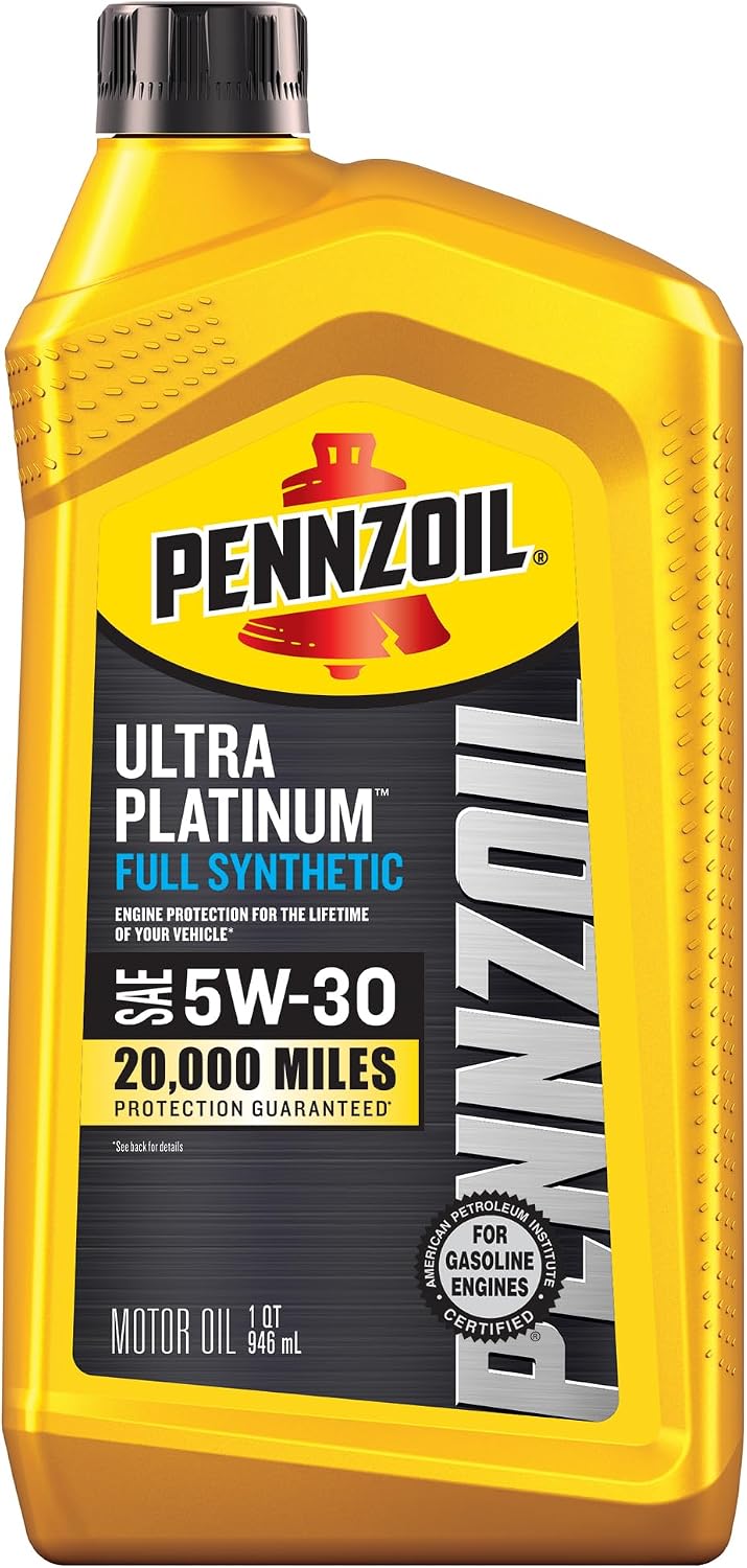 Pennzoil Ultra Platinum Full Synthetic 0W-40 Motor Oil, 1 Quart (6 Pack)