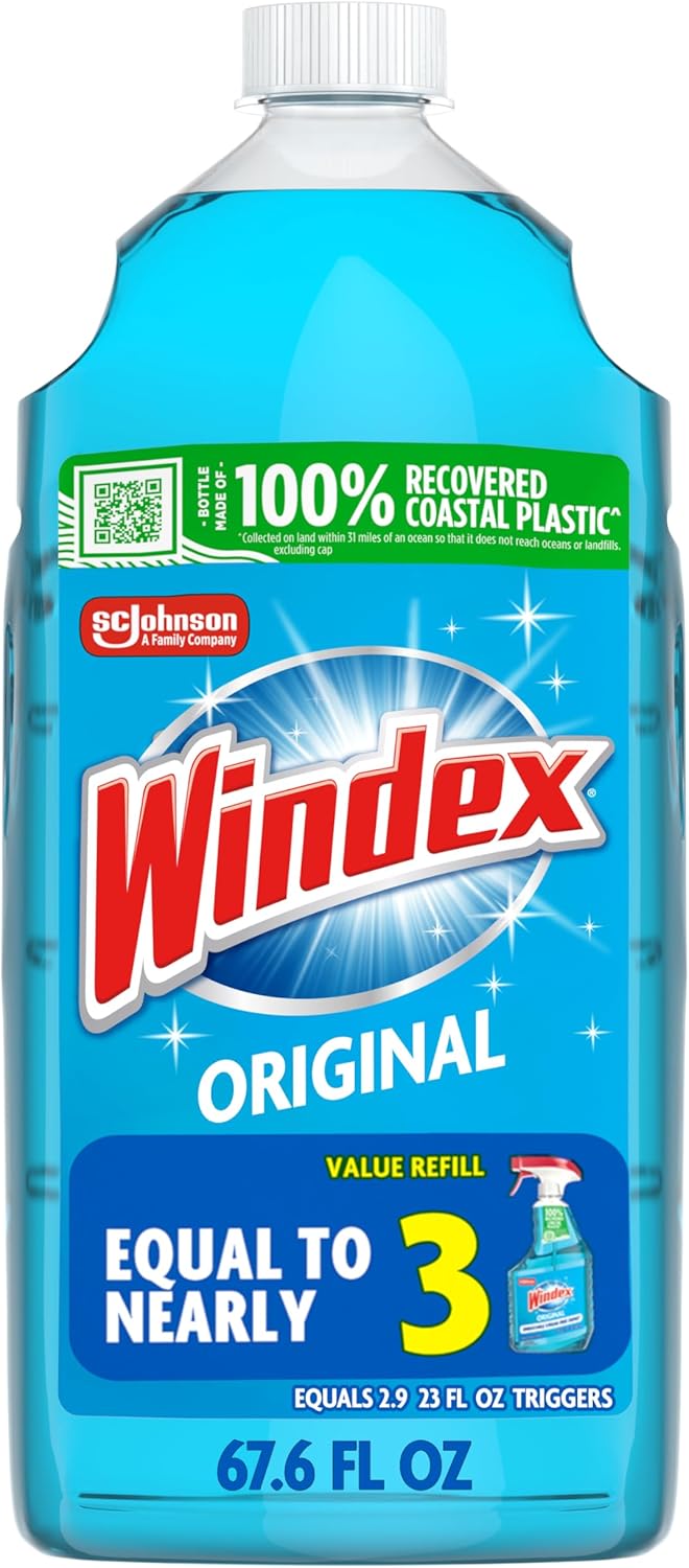 Windex Glass & Window Cleaner Spray Bottle, Original, 23 oz