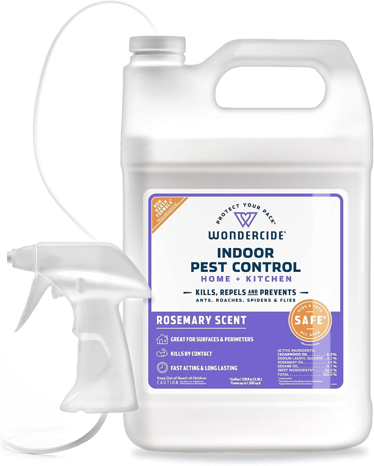 Wondercide - Indoor Pest Control Spray for Home & Kitchen Peppermint 16 oz