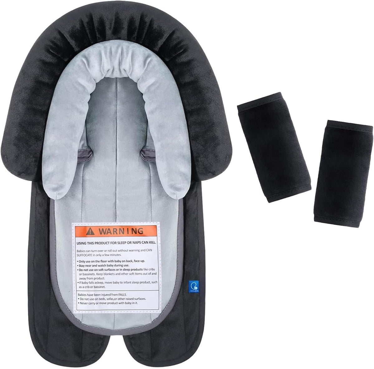 COOLBEBE 3-in-1 Reversible Newborn Car Seat Insert, Baby Head Support Pad