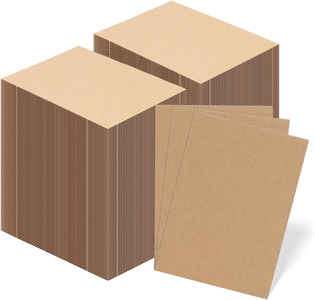 RLAVBL 50 Pack 8.5x11 Corrugated Cardboard Sheets, Flat Cardboard Inserts for Shipping, Mailing, Packing, DIY Crafts