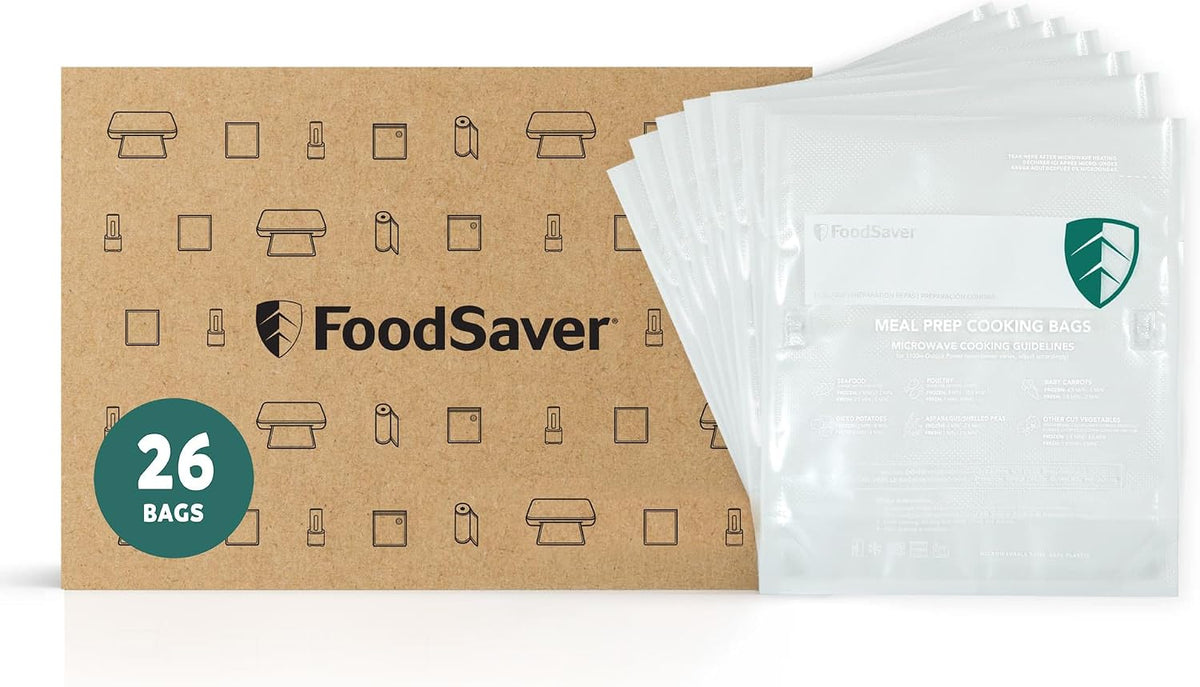 FoodSaver Quart Pre-Cut Vacuum Seal Bags, Easy Use Vacuum Storage Bags, Align to Seal and Tear to Open Vacuum Sealer Storage Bags, 43 Pack