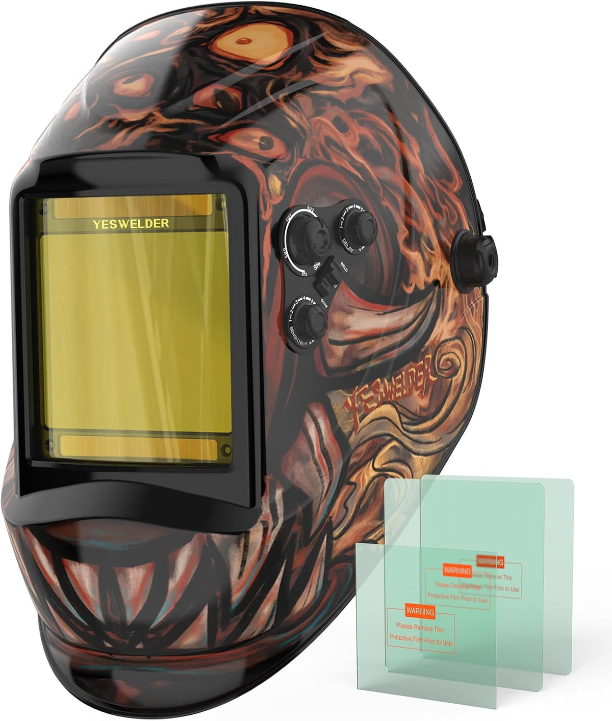 YESWELDER Auto Darkening Welding Helmet, Large View, LYG-M800H