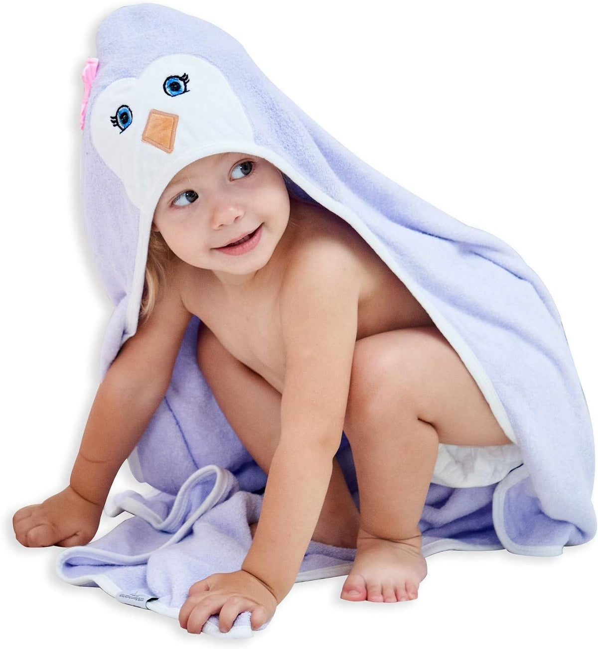 HIPHOP PANDA Ultra Soft Hooded Baby Towel - 2-Layer Thick 500GSM Absorbent