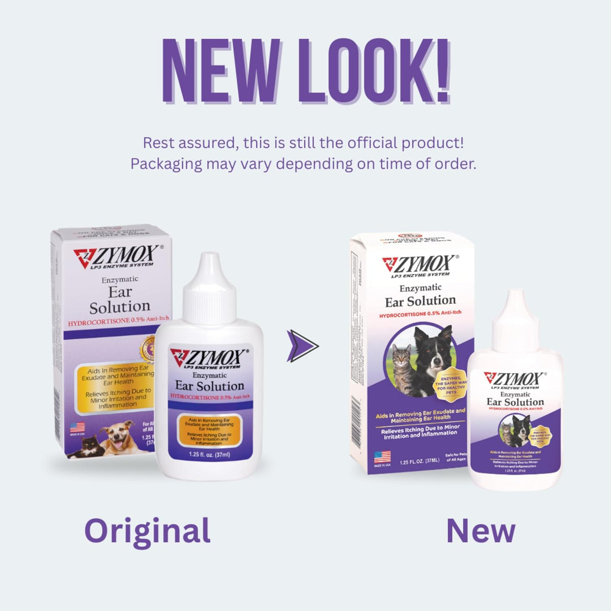 ZYMOX Enzymatic Ear Solution with 0.5-Percent Hydrocortisone