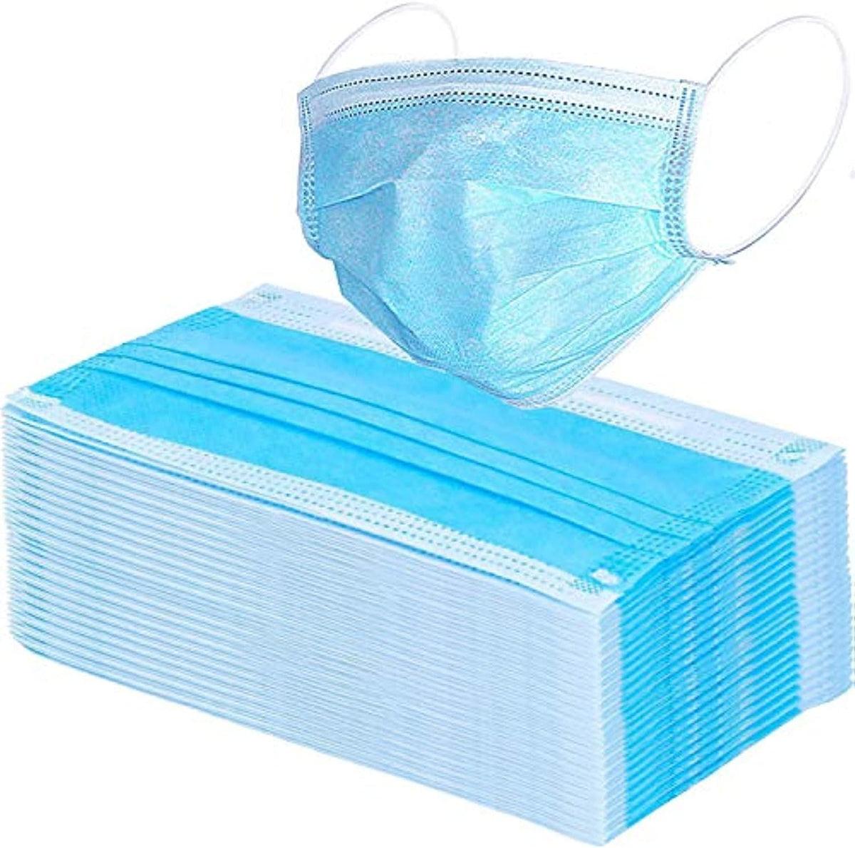 Wecolor 100 Pcs Pink Masks, Disposable Face Mask, 3 Ply Protection Masks