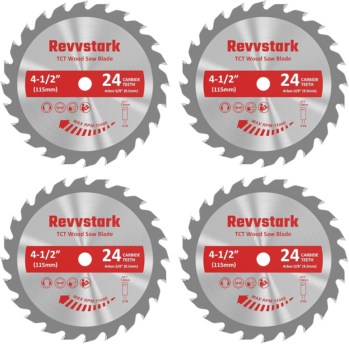 Circular Saw Blade 6-1/2" 24T&60T for Cutting Wood, 5/8" Arbor