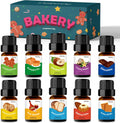 Fruity Fragrance Oil, Holamay Premium Fruit Essential Oils for Diffuser, Candle Soap Making Scents, 10x5ml, Coconut, Strawberry, Mango, Pineapple, More Home Diffusers Oil Scents, Summer Oils Gift Set