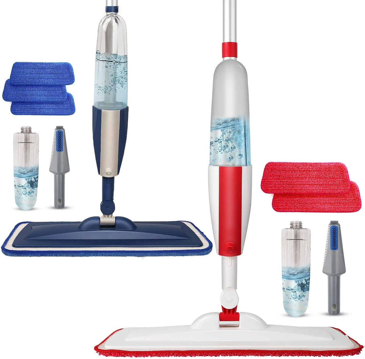 Wet Spray Mop for Floor Cleaning with 14 oz Bottle & 3 Microfiber Pads