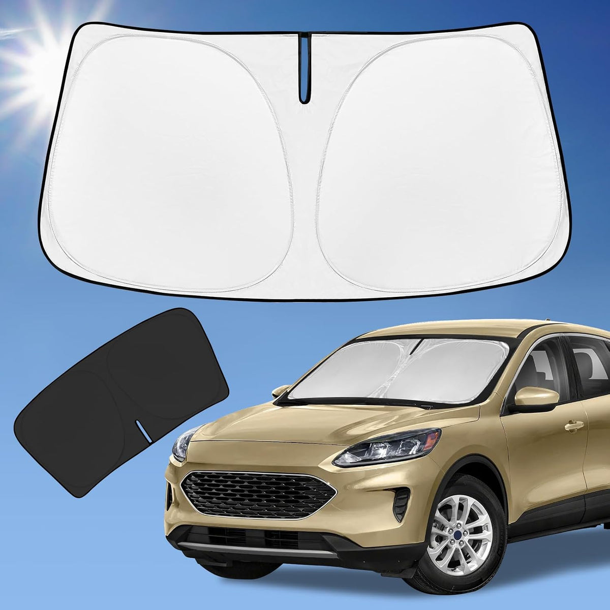 for Toyota Tacoma 2016-2024 2025 2026 Sun Shade Sunshade Windshield Cover