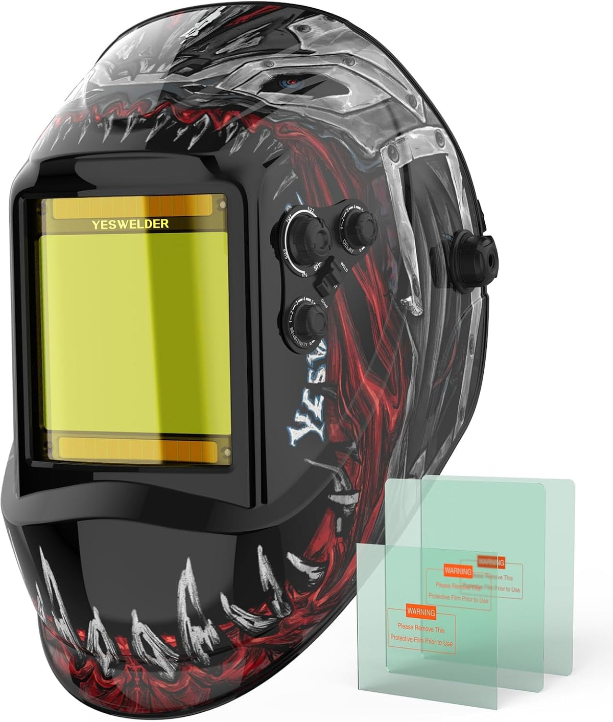 YESWELDER Auto Darkening Welding Helmet, Large View, LYG-M800H