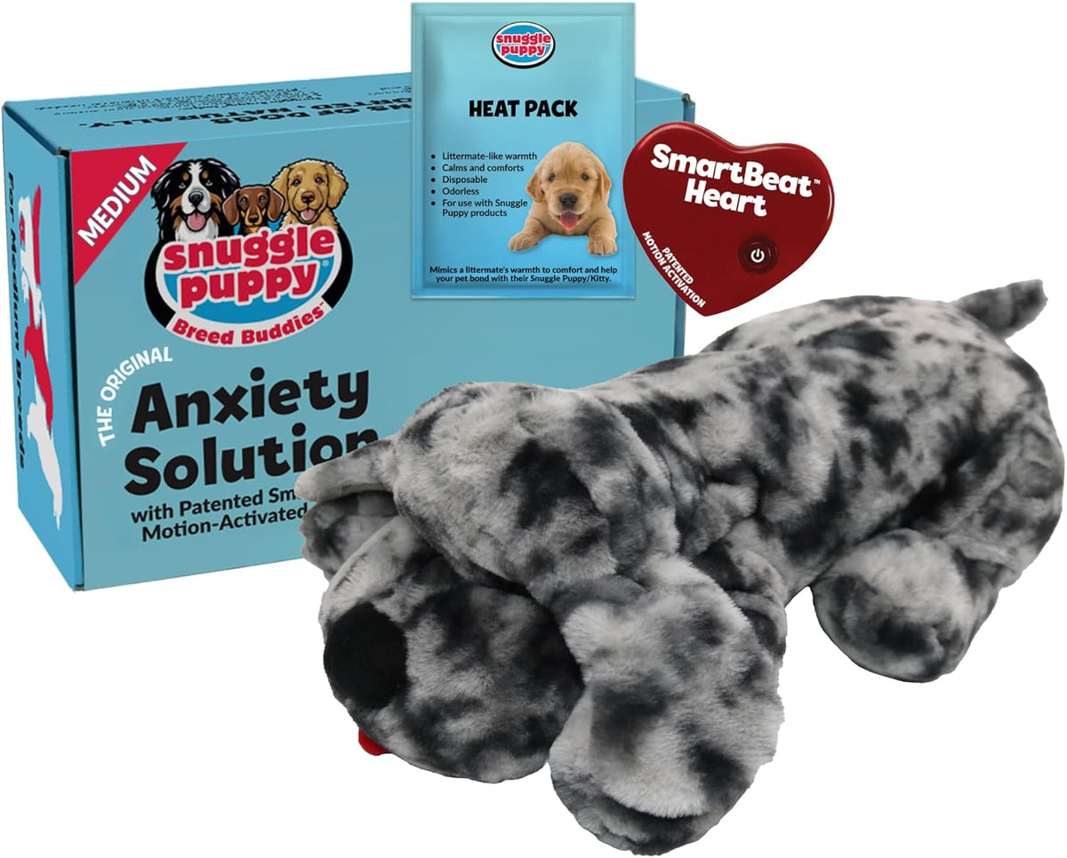 Snuggle Puppy Heartbeat Toy, Calming Comfort, Medium Breeds - Biscuit | Calming heartbeat toy, crate training comfort, heat pack, new puppy essentials, first nights, sleep, medium breeds 25-70 lbs