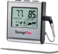 TempPro TempTrack Large LCD Digital Meat Thermometer for Cooking, Smoking