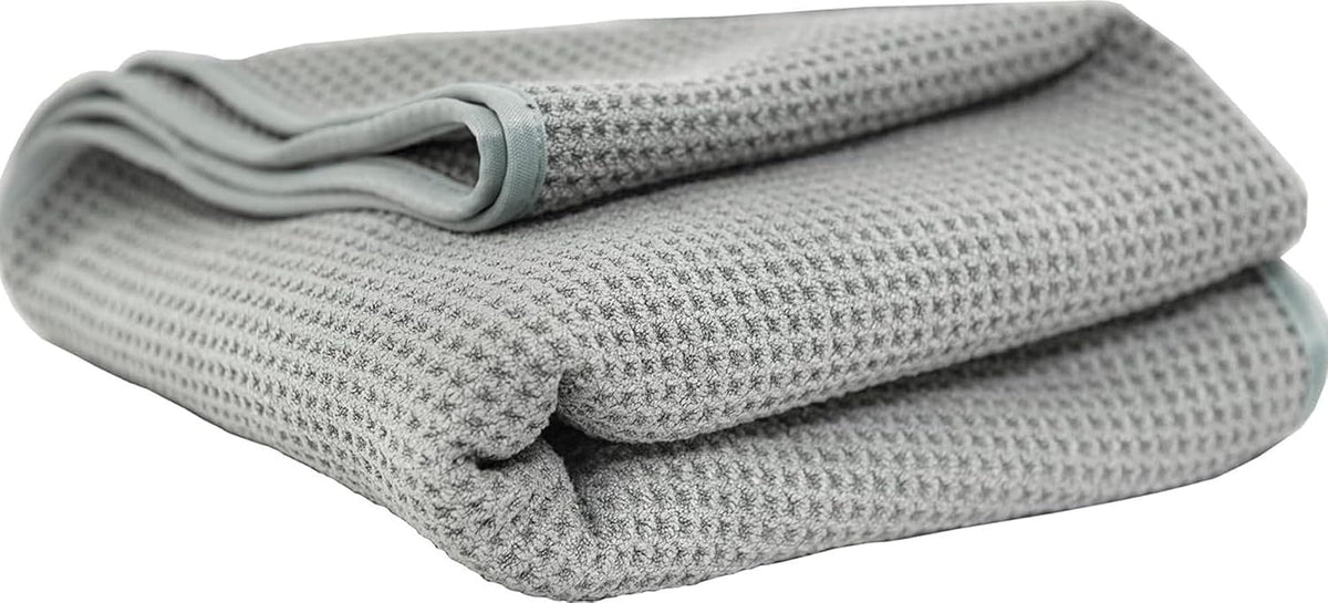 Chemical Guys, Waffle Weave Gray Matter Microfiber Drying Towel, 25 x 36 in