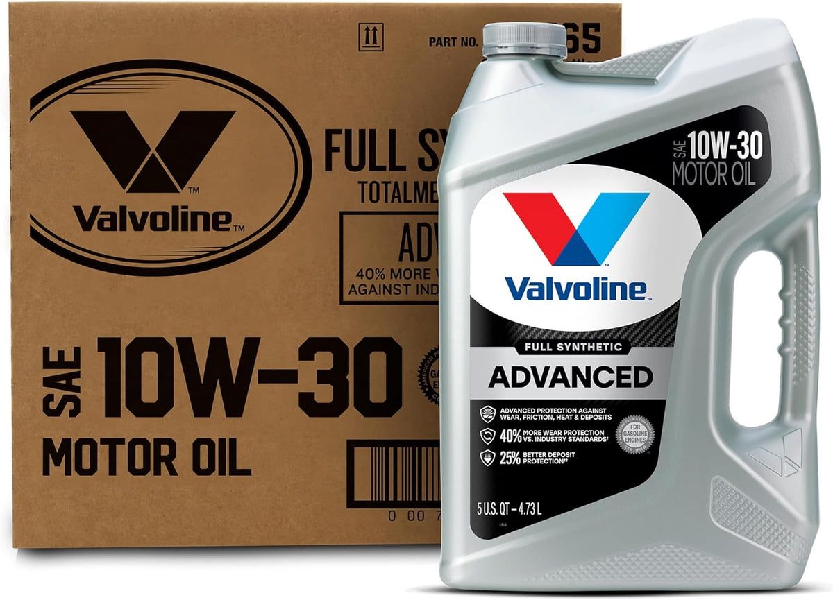 Valvoline Advanced Full Synthetic SAE 10W-30 Motor Oil 5 QT