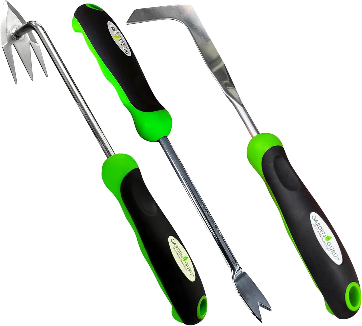 Garden Guru Patio Crack Weeder Tool with Ergonomic Handle – Stainless Steel Weed Puller for Patio Sidewalk Driveway Cracks | Rust Resistant