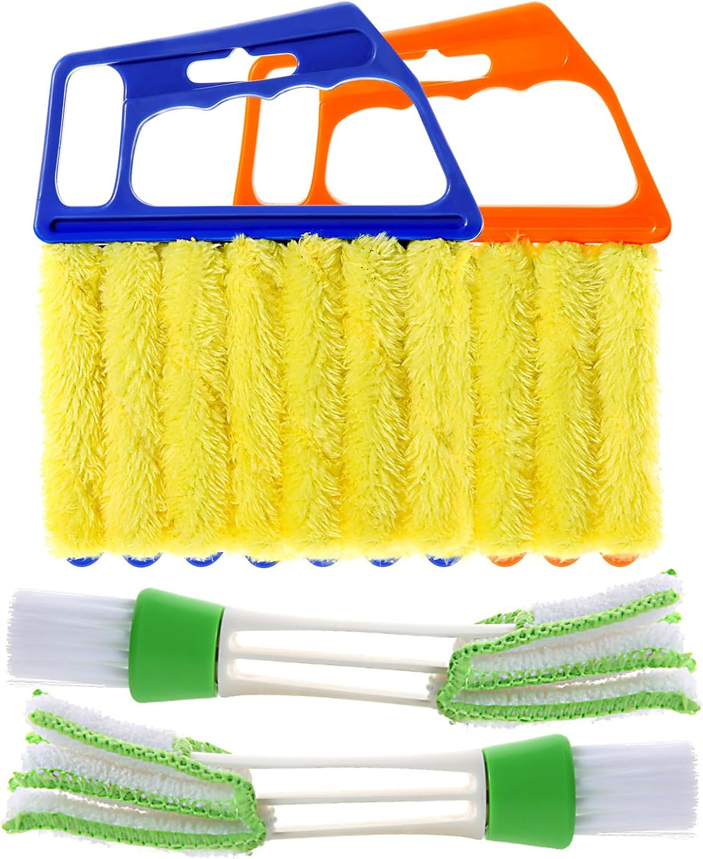 Blind Cleaner Duster Tool, 4Pcs Washable 7-Finger Venetian Window Duster